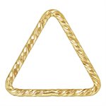 Triangle Sparkle Jump Ring 0.89x10mm CL
