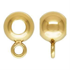 4.0mm Bead 1.7mm Hole w / Closed Ring
