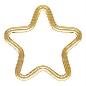 10.5mm Star Jump Ring (0.89mm wire) Closed