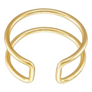 1.27mm Double Ring Size 6
