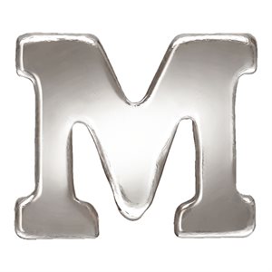 Block Letter 'M' Stamping (0.5mm Thick)
