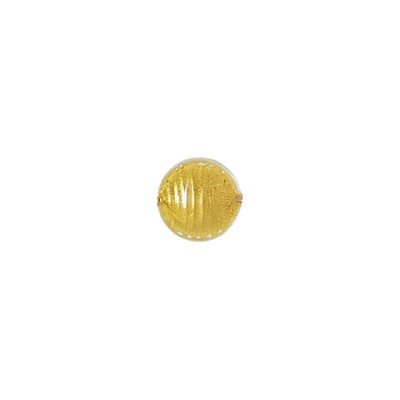 16mm Gold Lentil Bead