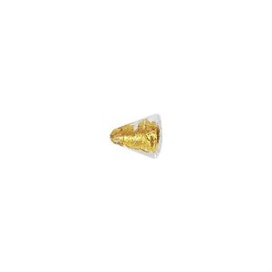 10mm Gold & Glass Cone Bead