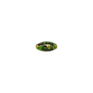 24x12mm Oval Glass Bead w / Camou Pattern