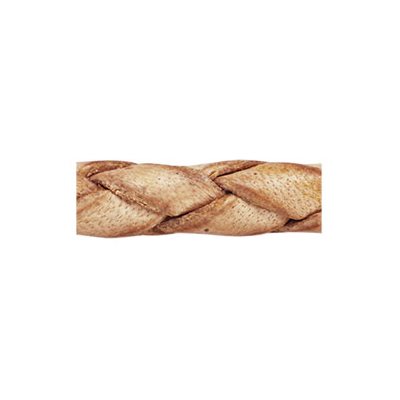 3mm Antique Natural Braided Leather 25 Mtr