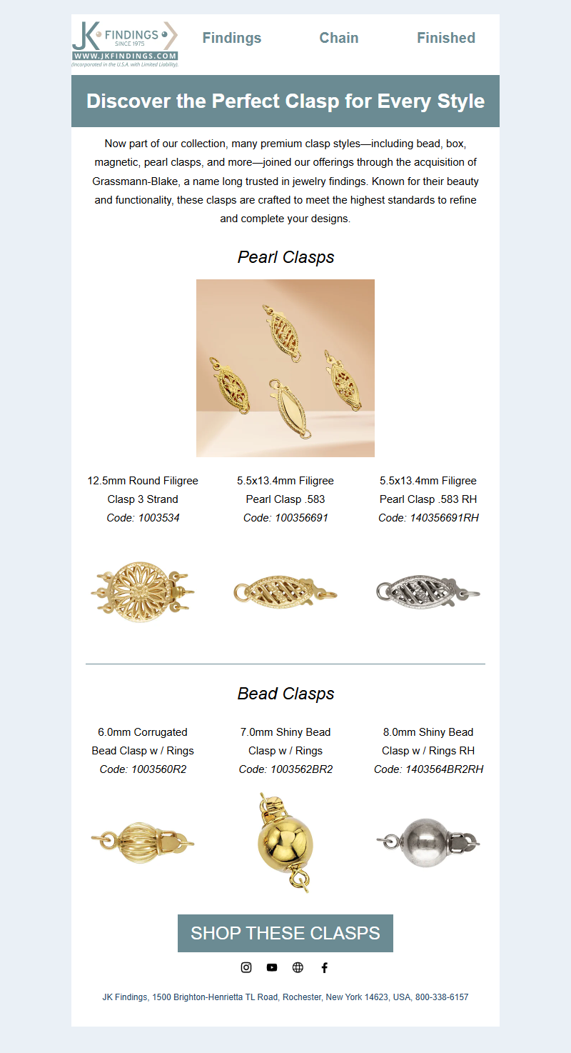 Reliable Clasps for Flawless Finishes