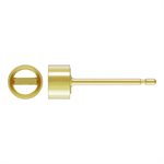 3.25mm Bezel Ear (.12ct) 0.76mm Post