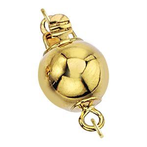 7.0mm Shiny Bead Clasp w / Rings