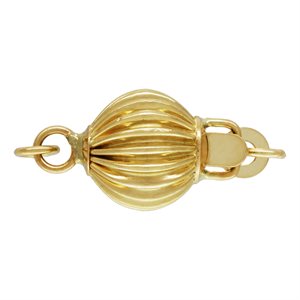 7.0mm Corrugated Bead Clasp w / Rings