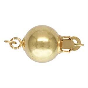 8.0mm Shiny Bead Clasp w / Rings