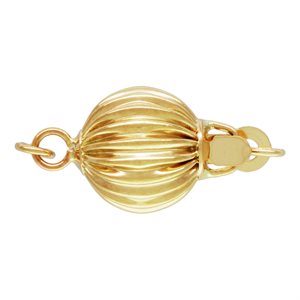 8.0mm Corrugated Bead Clasp w / Rings