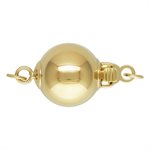9.0mm Shiny Bead Clasp w / Rings
