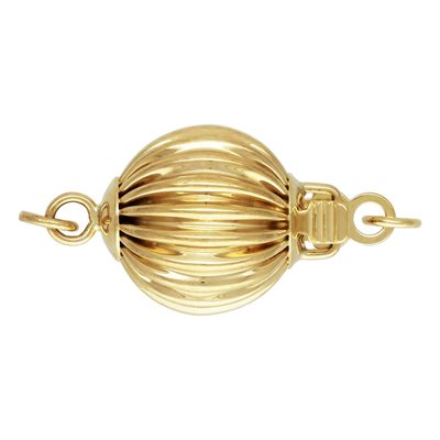 9.0mm Corrugated Bead Clasp w / Rings