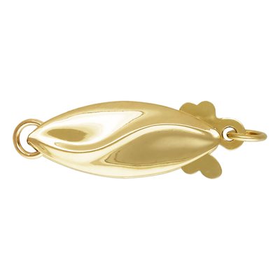 5.7x14.6mm Solid Pearl Clasp