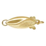 5.7x14.6mm Solid Matte / Shiny Pearl Clasp