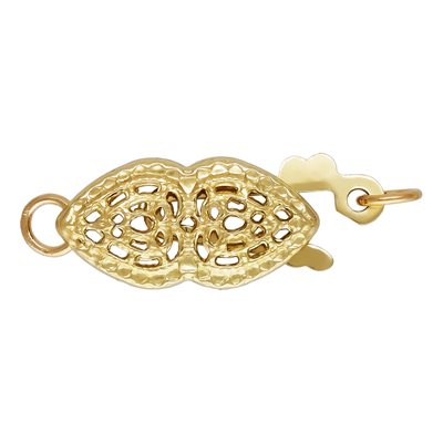 6.0x12.5mm Filigree Pearl Clasp