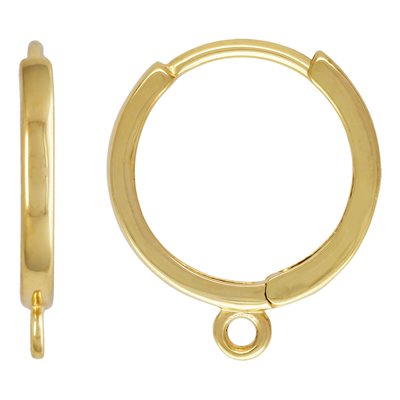 12.0mm Huggie Earring w / Closed Ring