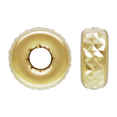 3.0mm Pyramid Cut Rondelle 1.1mm Hole 3.0mm Pyramid Cut Rondelle 1.1mm Hole