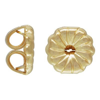 Small Premium Earring Back (5.0x5.2mm) Swirl Small Premium Earring Back (5.0x5.2mm) Swirl