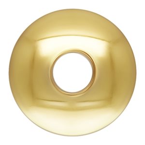 2.25mm Bead Cap .026 Hole Light