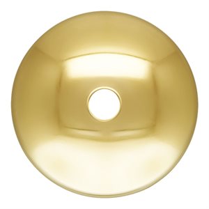 4.0mm Bead Cap .026 Hole Light