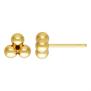 3 Ball (3.0mm) Post Earring