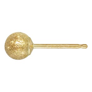 4.0mm Stardust Ball Earring 0.66mm Post .583