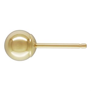 5.0mm Ball Earring 0.66mm Post .583