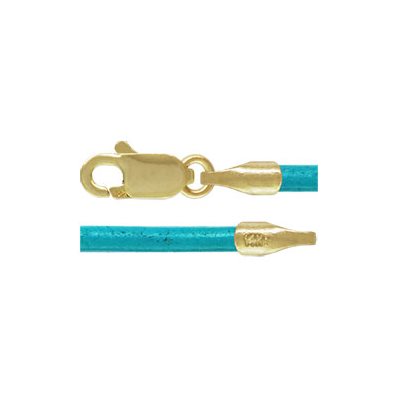 18" 1.5mm Cornflower Greek Leather LC 0