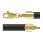 18" 4.0mm Black Rubber LC 1