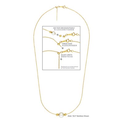 22" Add-A-Bead Cable Chain Necklace 22" Add-A-Bead Cable Chain Necklace