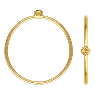 2mm Champagne 3A CZ Stacking Ring Size 7 2mm Champagne 3A CZ Stacking Ring Size 7