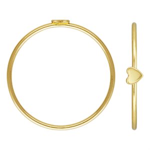 3.5mm Heart Stacking Ring Size 9