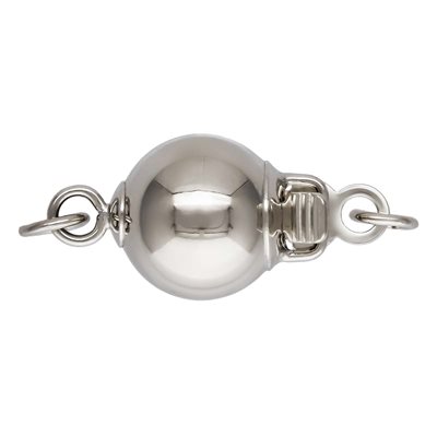 7.0mm Shiny Bead Clasp w / Rings RH