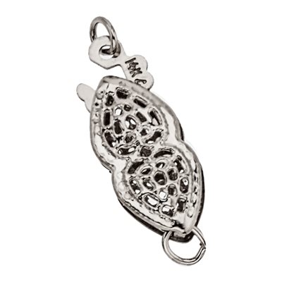 6.0x12.5mm Filigree Pearl Clasp RH
