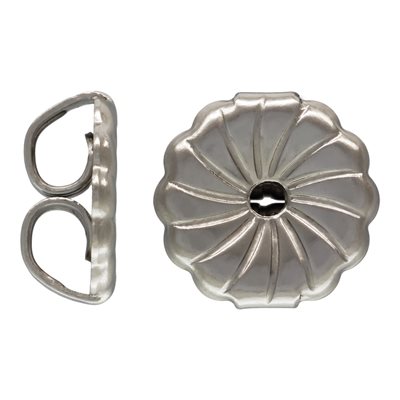 Med Premium Earring Back (7.0x7.2mm) Swirl RH Med Premium Earring Back (7.0x7.2mm) Swirl RH