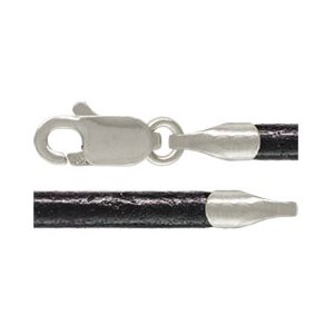 16" 2.0mm Black Leather LC 0