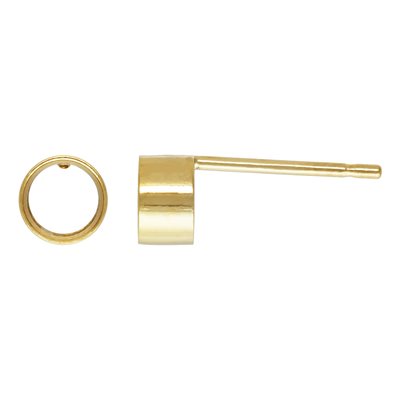 4.0mm Bezel Post Earring 4.0mm Bezel Post Earring