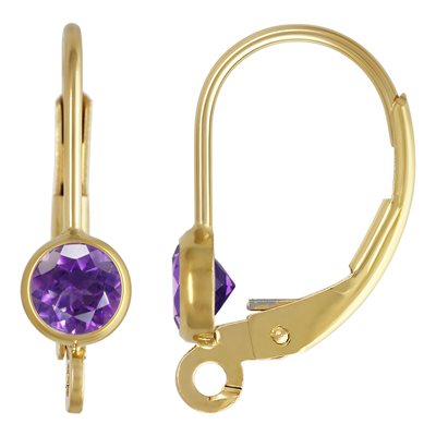 4.0mm Amethyst Bezel LB w / Ring 4.0mm Amethyst Bezel LB w / Ring