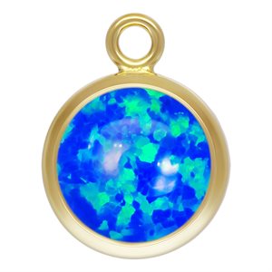 6.0mm Blue Bello Opal Bezel Drop