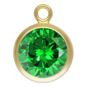 6.0mm Green 3A CZ Bezel Drop