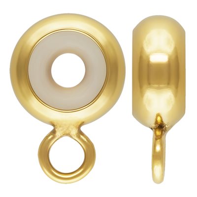 2.3x5.0mm Stopper Bead w / CL Ring (1.5mm ID Silicone)