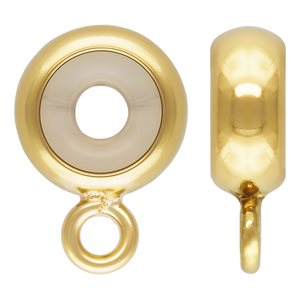 2.7x7.0mm Stopper Bead w / CL Ring (2.0mm ID Silicone)