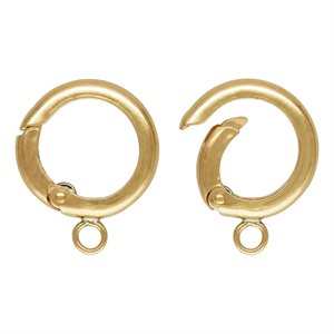 10.0mm Push Gate Clasp w / Ring
