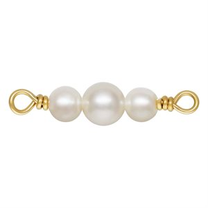 3.0mm and 4.0mm 3 White Pearl Connector