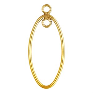 20x10mm Oval Drop w / Closed JR In&Out