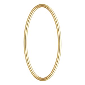 Oval Jump Ring 19ga 0.89x20x10mm CL