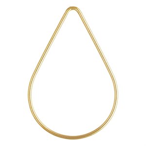 Teardrop Jump Ring 1.02x37.5x25mm CL