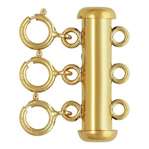 3 Row Layered Necklace Clasp