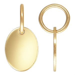 Oval Quality Tag (7.3x5.5mm) Hooplet